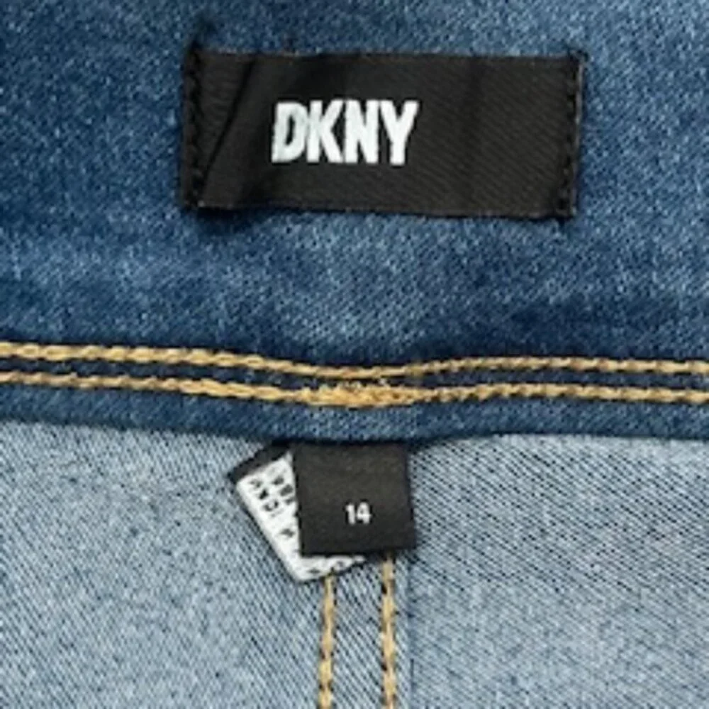 NEW DKNY Girls Jeans size 14 stretch denim reg rise‎ fitted style NWT